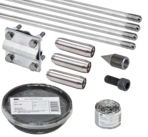 Комплект заземления вертикальный муфтовый IEK KARAT 16х6000мм нержавеющая сталь картинка